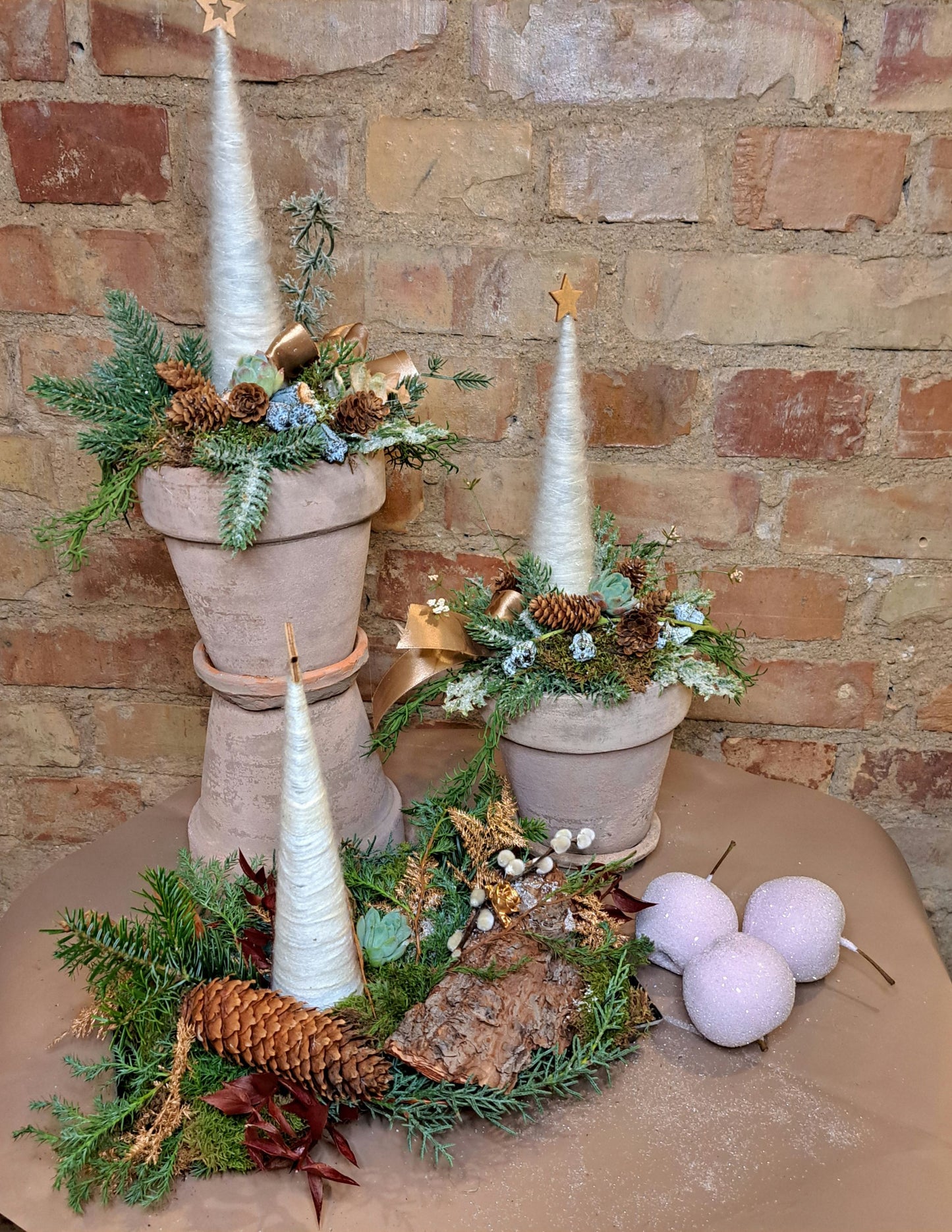 Jultoppar och advent arrangemang