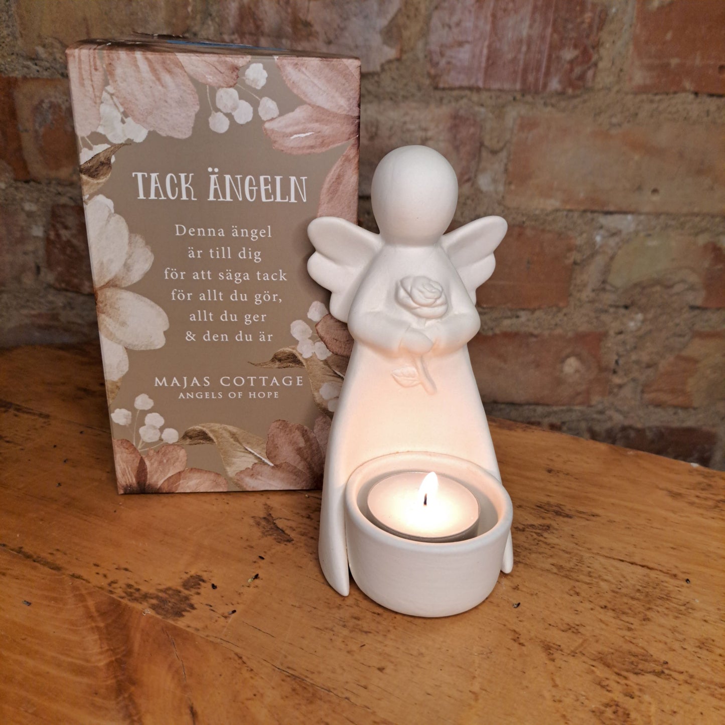 Ljushållare tack ängel