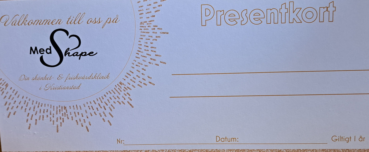 Presentkort Medshape Kristianstad