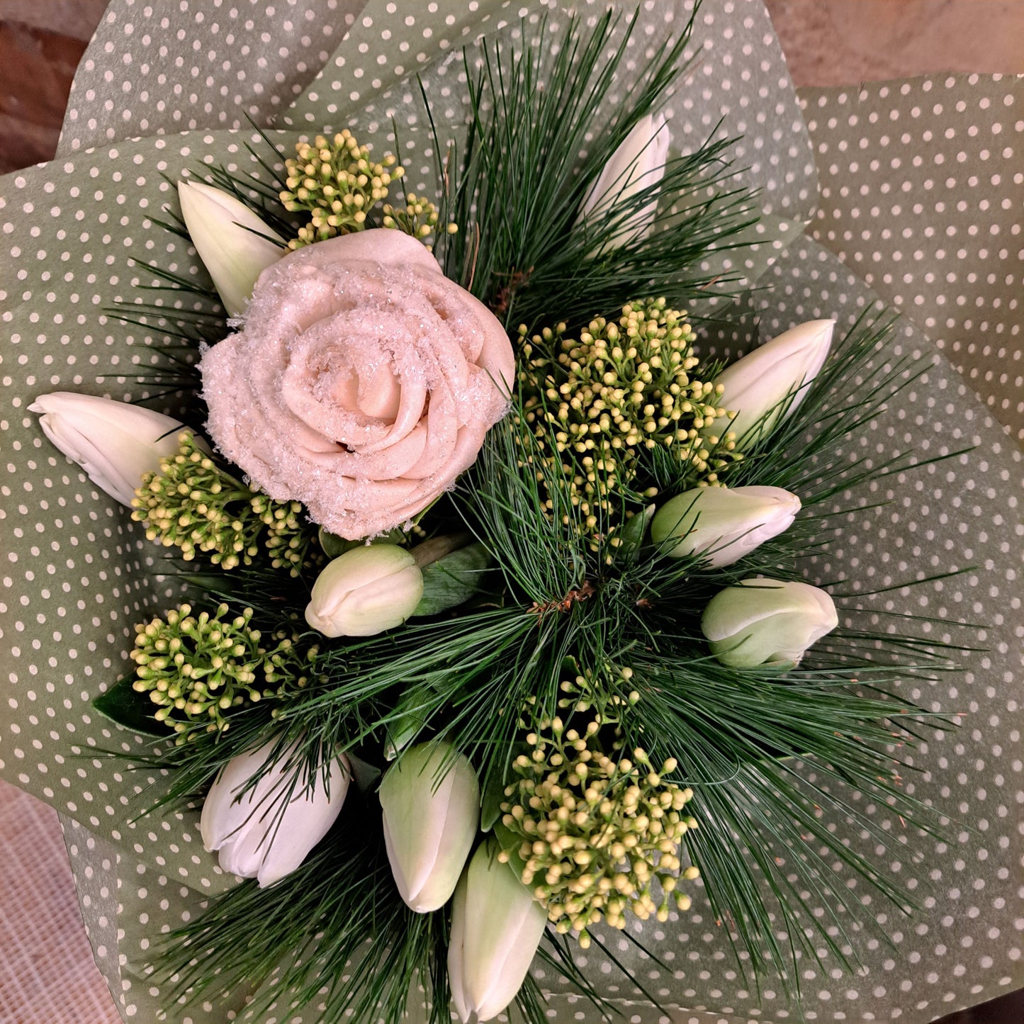 Vintrig tulpanbukett