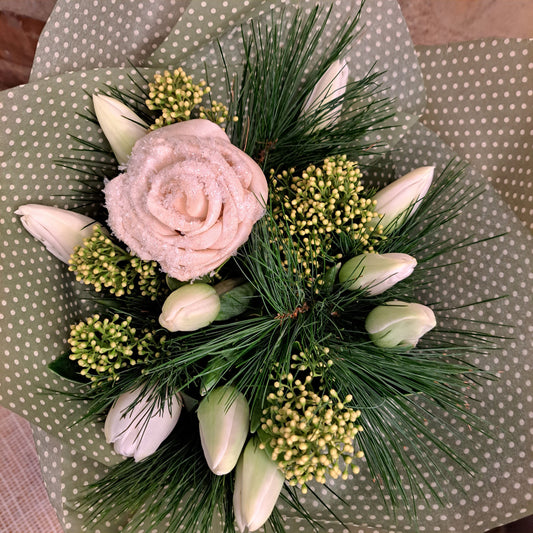 Vintrig tulpanbukett