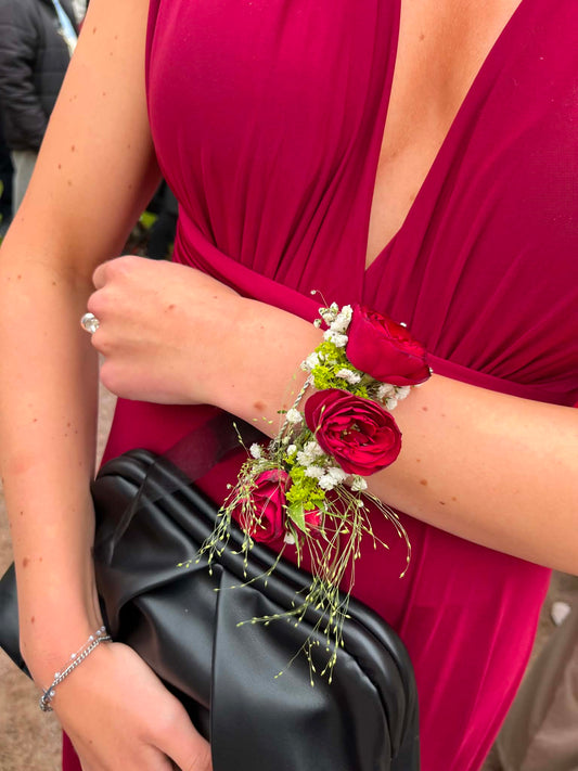 Armband i rött och vitt